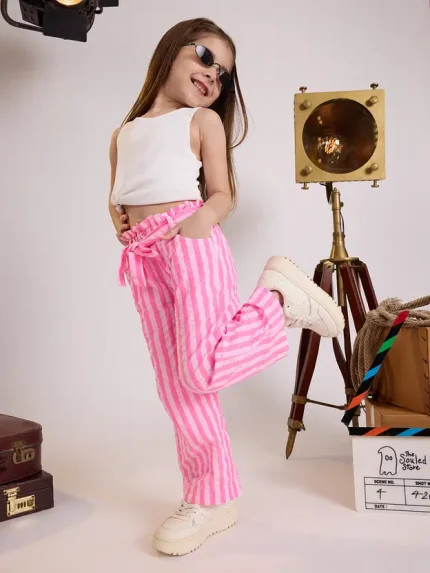 Girls Cotton Pants (2-8 Yrs)