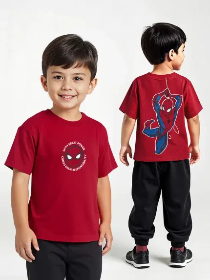Boys Cotton T-Shirts (2-8 Yrs) Spider-Man